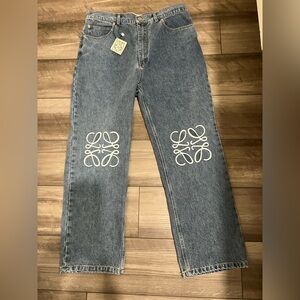 Loewe Denim Jeans with White Accents